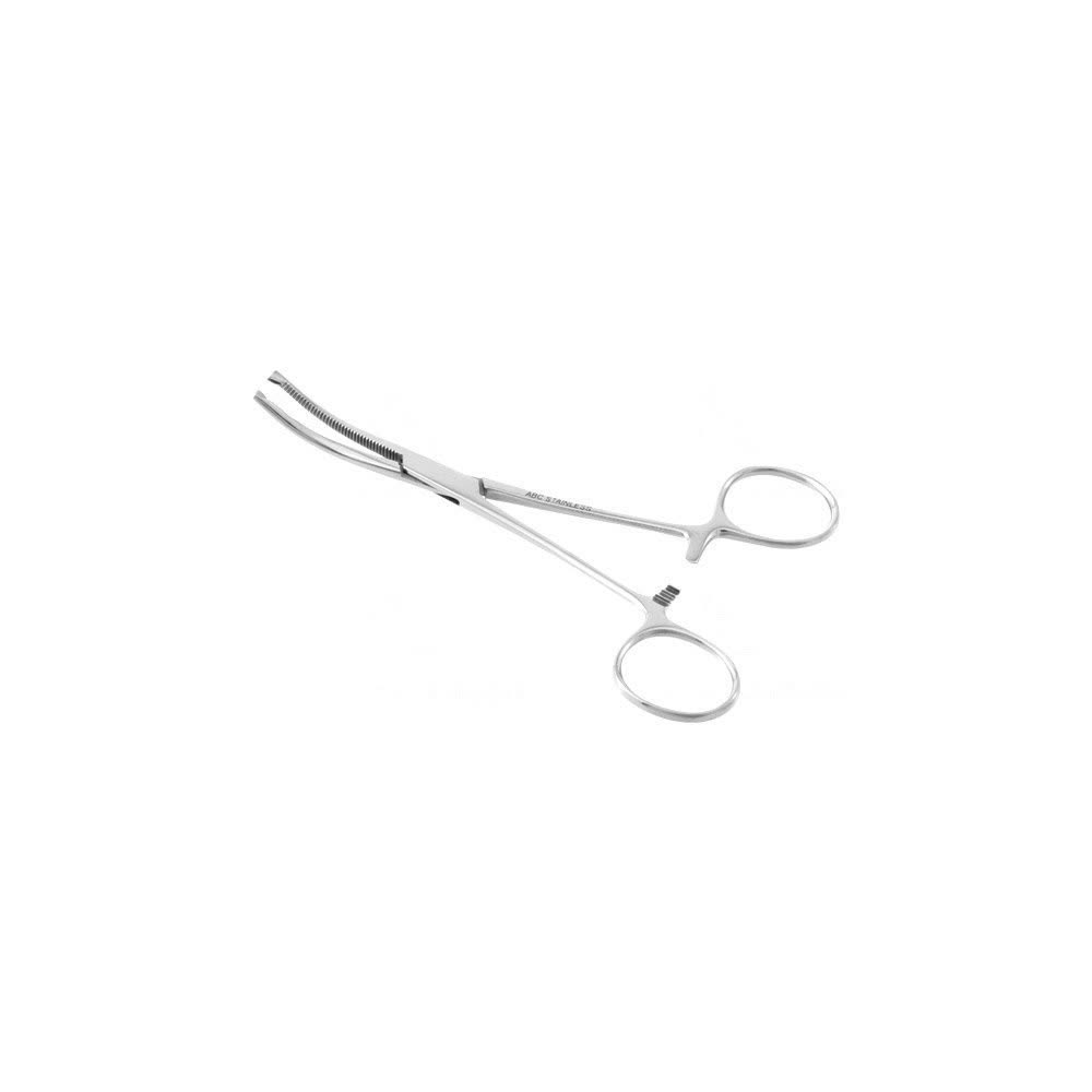 PINÇA KOCHER 1X2 DENTES CURVA (HEMOSTATICA) ABC INSTRUMENTOS CIRÚRGICOS ...