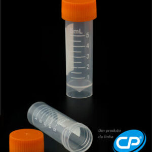 Tubo para congelamento rosca externa graduado - 18018 - 2ml