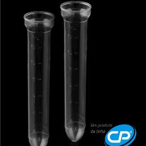 Tubo cônico PS 12ml manual/automação graduado - 18159PS - Tubo + tampa (pt/100)