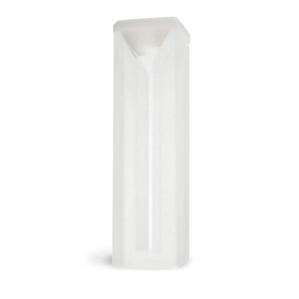 CUBETA EM QUARTZO ES 2 FACES POLIDAS PASSO 10 MM VOLUME 1,0 ML