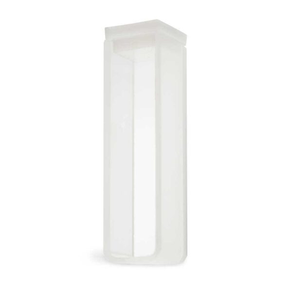 CUBETA EM QUARTZO ES 2 FACES POLIDAS PASSO 10 MM VOLUME 3,5 ML