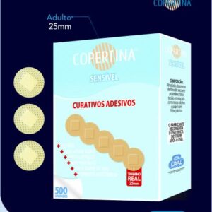 Curativo pós coleta - COPE500i - Curativo adesivo infantil hipoalérgico diâmetro 25mm