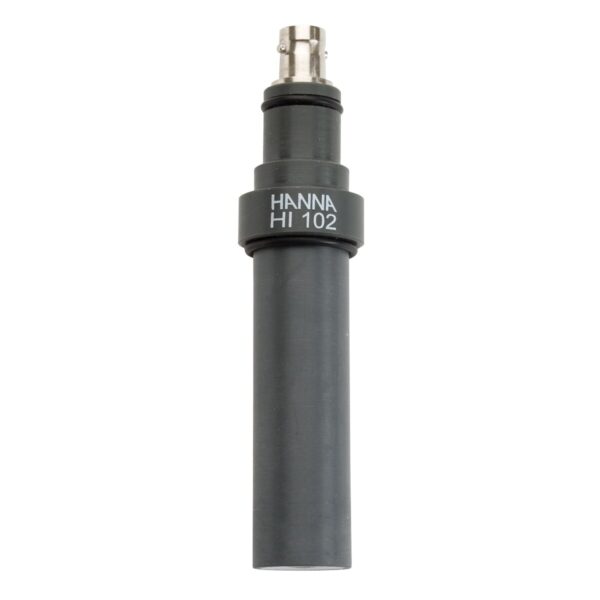 Eletrodo de pH em linha com corpo de PVC e conector BNC
