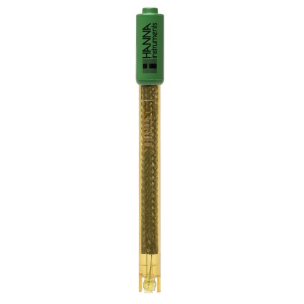 Eletrodo de pH de meia célula com corpo de PEI e conector BNC