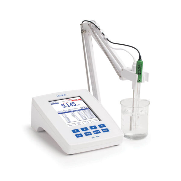 Medidor de bancada para pH/mV/ISE com dois canais