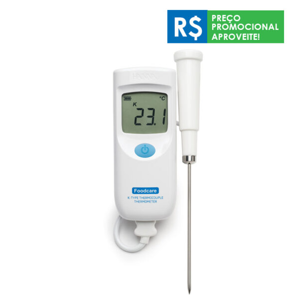 Termômetro Termopar Tipo-K para Alimentos – Sonda Substituível