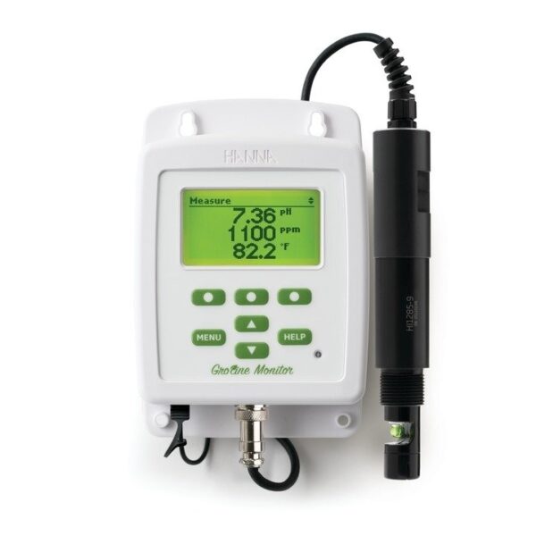Monitor GroLine para Nutrientes Hidropônicos com Sonda em Linha