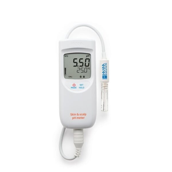 Medidor Portátil de pH para Pele e Couro Cabeludo