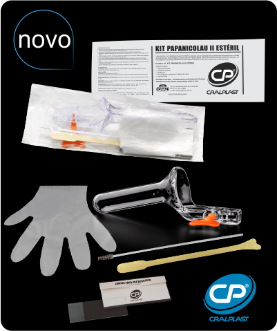 Kit Papanicolau CRALPLAST - 602G - Kit com espéculo G estéril