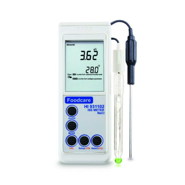 Medidor Portátil de Salinidade e ISE – Linha Foodcare