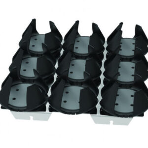 PLACA BASE COM 9 BRACADEIRAS DE PLASTICO: 9X500ML