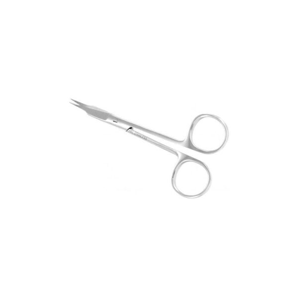 TESOURA GOLDMAN FOX CURVA 13cm SERRIL P/ PERIODONTIA ABC INSTRUMENTOS CIRÚRGICOS