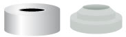 TAMPA PRESSAO ALUM.N20 TB/AO ROLHA BORR.CINZA C/100PC