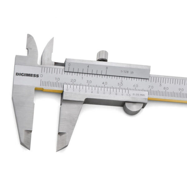 PAQUIMETROS UNIVERSAIS (GRADUACAO 0,05MM/1/128") 100.001A-TIN 150mm/6" - Imagem 4