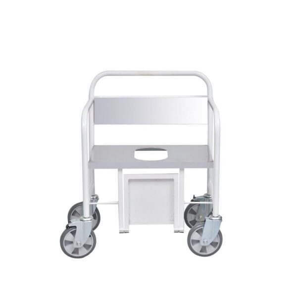 CADEIRA DE RODAS PARA BANHO OBESO INOX - SALUTEM MÓVEIS HOSPITALARES