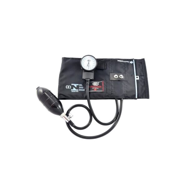 ESFIGMOMANÔMETRO APARELHO DE PRESSÃO ADULTO NYLON ARGOLA/VELCRO PRETO AP3000 BIC