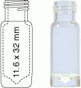 VIAL C/R N9-1 INCOLOR C/15UL DE AFUNIL.11,6X32MM 1,5ML C/100