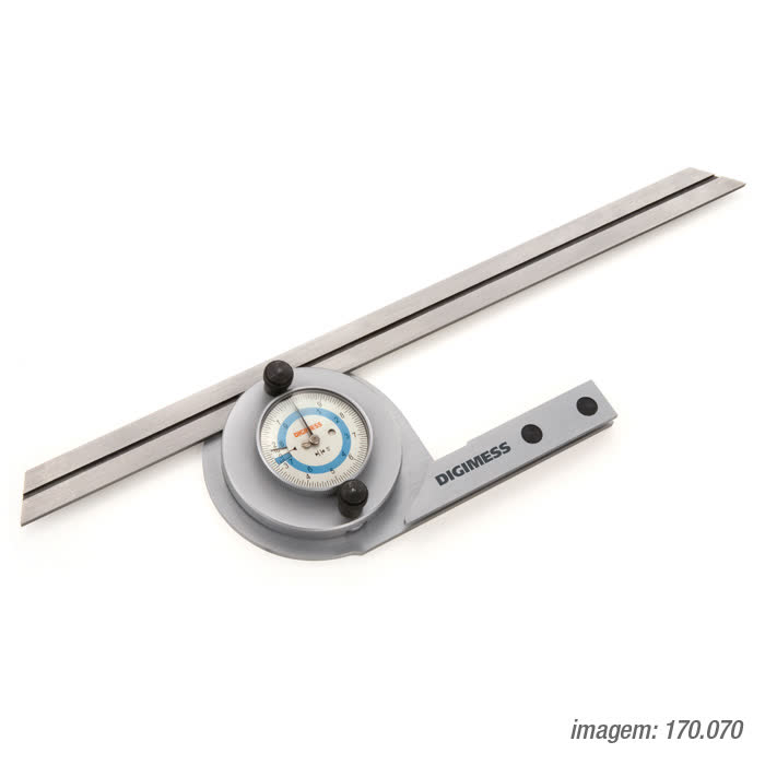 TRANSFERIDOR DE ANGULOS COM RELOGIO 170.070 300mm (5min)