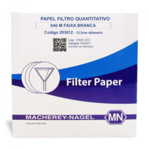 PAPEL FILTRO QUANTITATIVO MN 640 M(FAIXA BRANCA)320MM C/100F