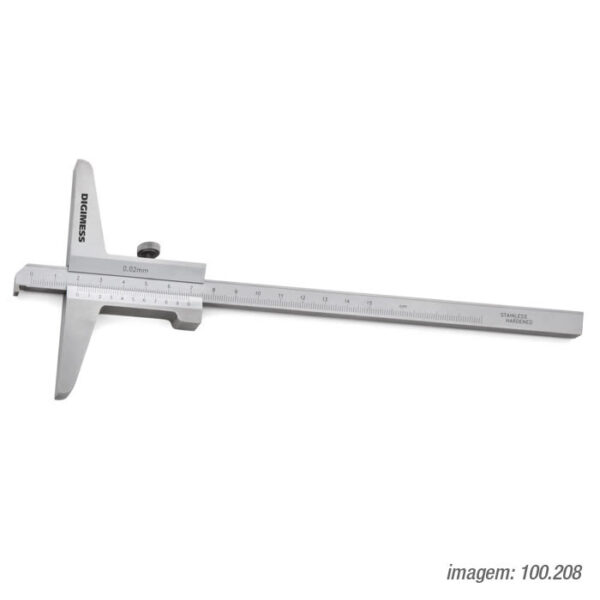 PAQUIMETROS PROFUNDIDADE COM GANCHO 100.208A 200x0,02mm(100mm)