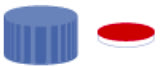 TAMPA ROSCA AZUL N9 SEP. SIL /PTFE C/100PC