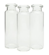 20ML HDSP FL CLR SLCAP PTFE/SI C/100PC