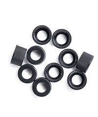 BLACK CAP,13-425 OPEN SCREW TOP 100PK