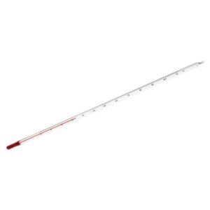 Termômetro Químico Escala Externa Líquido Vermelho -10 +150ºC