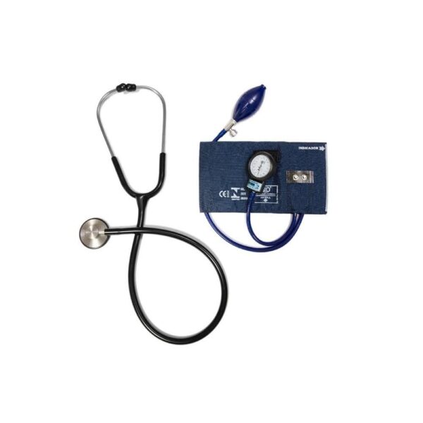 APARELHO DE PRESSÃO + ESTETOSCÓPIO MASTER STANDARD INOX AZUL CJ0839 BIC