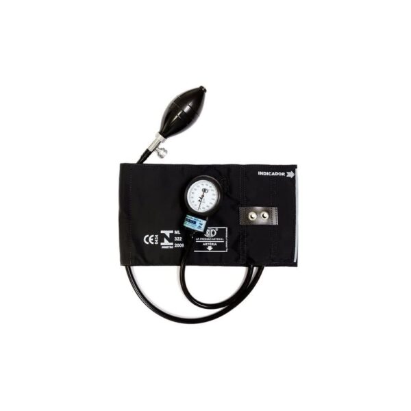 APARELHO DE PRESSÃO ADULTO NYLON METAL BOTÃO PRETO PLUS AP0216 BIC