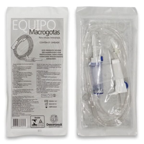 EQUIPO MACROGOTAS FLEXÍVEL C/ INJETOR LATERAL DESCARPACK - Imagem 2