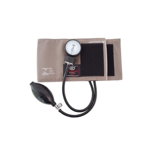 APARELHO DE PRESSÃO ADULTO OBESO (GRANDE) BRIM VELCRO CINZA AP1005 BIC