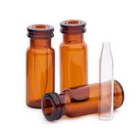 VIAL,SNAP,300UL,W/INSRT,AMBR,100PK