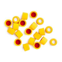 SCREW CAP 8MM SLIT PTFE/SIL 100PK