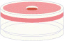TAMPA PRESSAO PE N20 AB.CENT.4,3MM SEP.MONT.BORR/PTFE C/100
