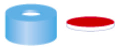 TAMPA SNAP RING N11 MACIA AZUL C/AB.SEP.SIL/TEF C/100PC
