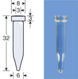 VIAL S/R N8-02 CONICO INCOLOR 5,5X31,5 0,2ML C/100PC