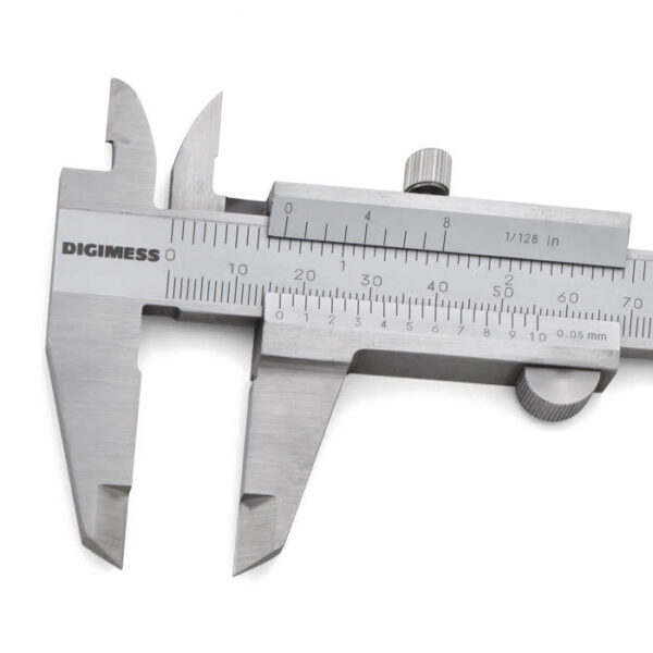 PAQUIMETROS UNIVERSAIS (GRADUACAO 0,05MM/1/128") 100.001A-TIN 150mm/6" - Imagem 2