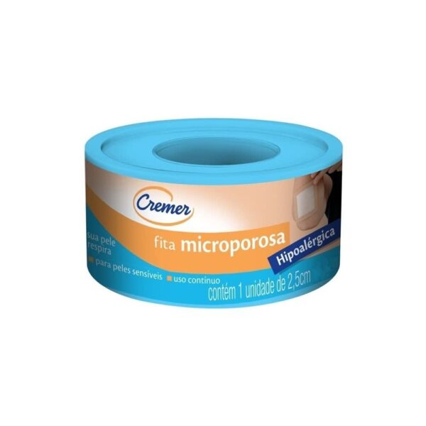 FITA MICROPORE 2,5CM x 90CM CREMER