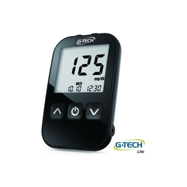 KIT MEDIDOR DE GLICOSE (GLICOSÍMETRO) G-TECH LITE C/10 TIRAS G-TECH
