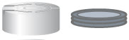 TAMPA PRESSAO ALUM.COLORIDO N20 BORRACHA/PTFE C/100PC