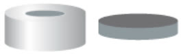 TAMPA PRESSAO ALUM.N20 TB/OA SEP.BORR CINZA/PTFE CINZ C/100