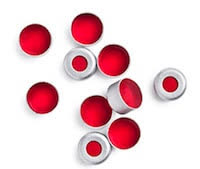 8MM CRIMP CAP PTFE/SILICONE SEPT 500/CX