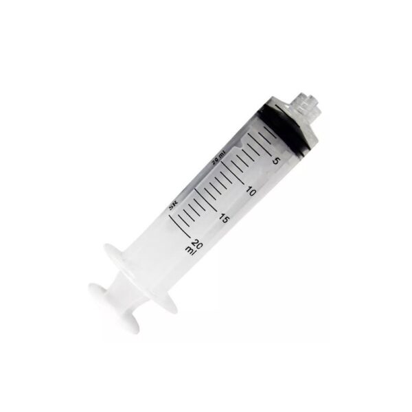 SERINGA 20ML LUER LOCK (BICO COM ROSCA) INJEX