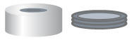TAMPA PRESSAO ALUM.N20 TB/OA SEP.AMOL.BOR/PTFE C/100PC