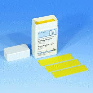 PAPEL AMARELO BRILHANTE C/200 TIRAS 20X70MM