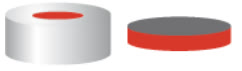 TAMPA PRESSAO ALUM.N20 TB/OA SEP.BORR VERM./PTFE CINZ C/100A