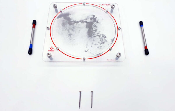 Mesa para espectros magnéticos, com limalhas de ferro confinadas - SCN-F006C - Imagem 2