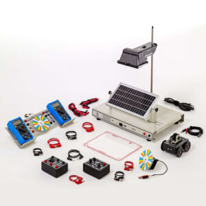 Conjunto Energia Renovável, Energia Solar em Elétrica, acumulador, carro e motor - EQ208F