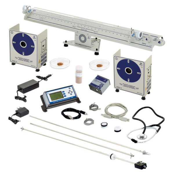 Unidade acústica com tubo de Kundt, sensor e software - EQ044E